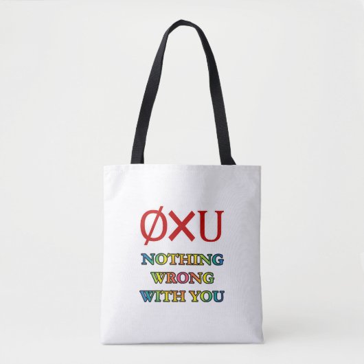 Niets mis met jou tote bag (Voorkant)