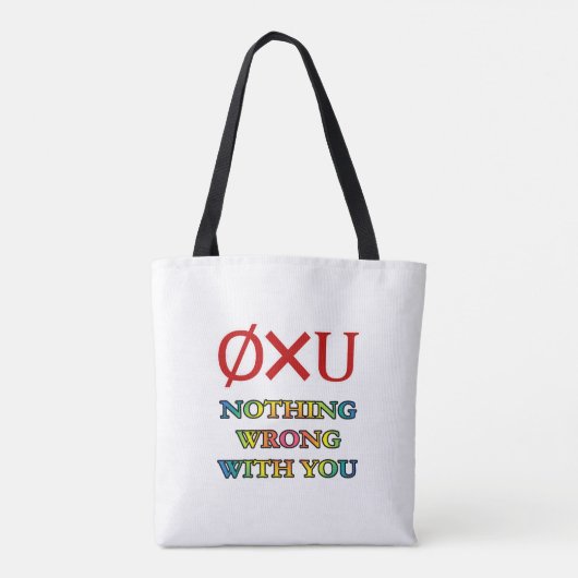 Niets mis met jou tote bag (Achterkant)