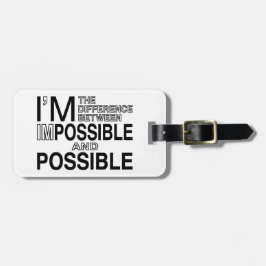 Niets onmogelijk bagagelabel