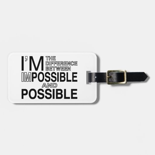 Niets onmogelijk bagagelabel (Voorkant horizontaal)