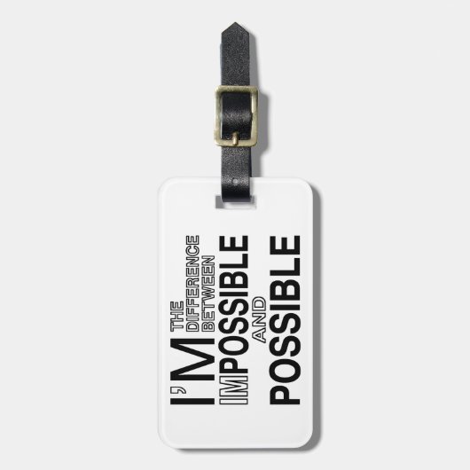 Niets onmogelijk bagagelabel (Voorkant verticaal)