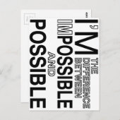 Niets onmogelijk briefkaart (Voorkant / Achterkant)