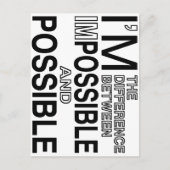 Niets onmogelijk briefkaart (Voorkant)