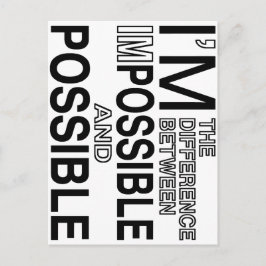 Niets onmogelijk briefkaart