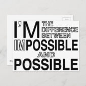 Niets onmogelijk briefkaart (Voorkant / Achterkant)