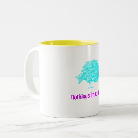 Niets Onmogelijk Kleurrijke Mok (Voorkant links)