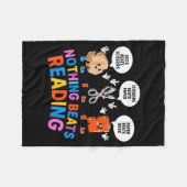 Niets overtreft het lezen van een grappig boek lie fleece deken (Voorkant (Horizontaal))