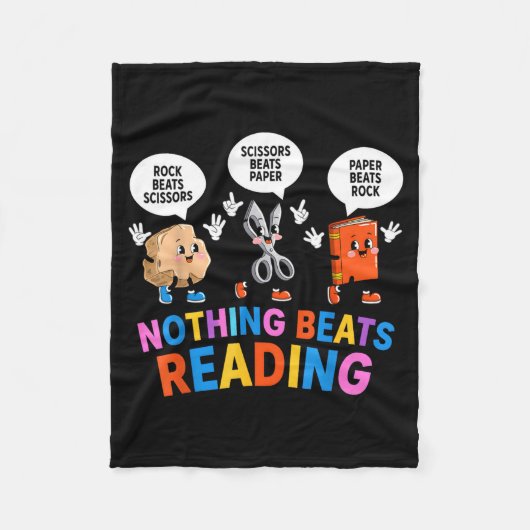 Niets overtreft het lezen van een grappig boek lie fleece deken (Voorkant)