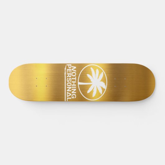 Niets Personal Gold Deck Persoonlijk Skateboard (Horizontaal)