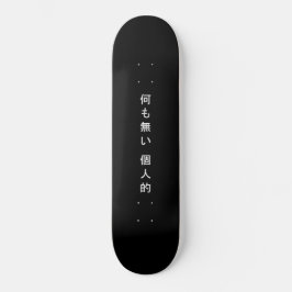 Niets Personal Kanji Skateboard