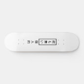 Niets Personal Kanji Skateboard (Horizontaal)