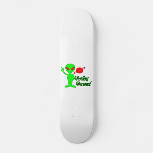 Niets Personal Space Alien Persoonlijk Skateboard (Voorkant)