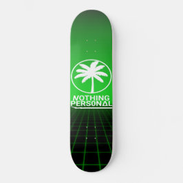 Niets Personal Synthwave Grid Skateboard