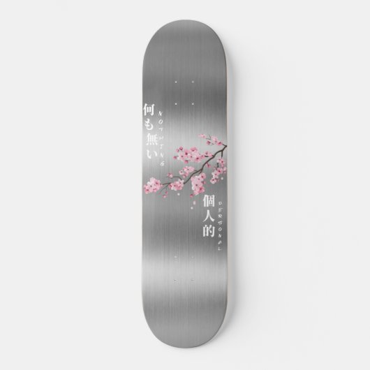 Niets persoonlijk - Cherry Blossom Silver Edition Persoonlijk Skateboard (Voorkant)