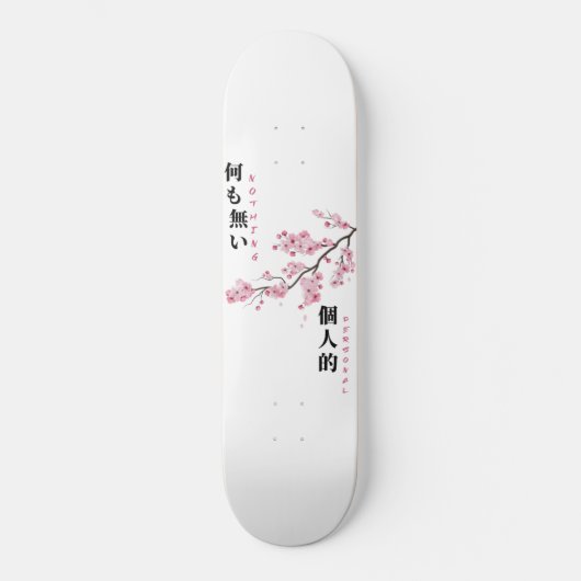 Niets persoonlijk - Cherry Blossom Skateboard (Voorkant)