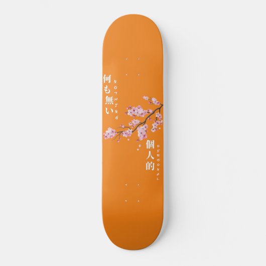 Niets persoonlijk - Cherry Blossom Skateboard (Voorkant)