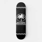 Niets Persoonlijk gecontroleerd Stripes Skateboard (Voorkant)