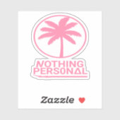 Niets Persoonlijke Logo Sticker (Vel)