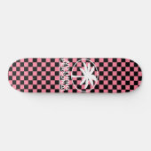 Niets Persoonlijke Vaporwave Checkerboard Patroon Persoonlijk Skateboard (Horizontaal)