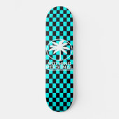 Niets persoonlijke zwarte en blauwe gradiënt gecon persoonlijk skateboard (Voorkant)