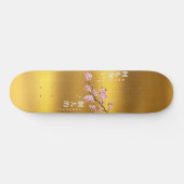 Niets Persoonlijks - Cherry Blossom Goud Editie Persoonlijk Skateboard (Horizontaal)