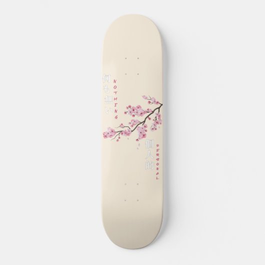 Niets Persoonlijks - Cherry Blossom Skateboard (Voorkant)