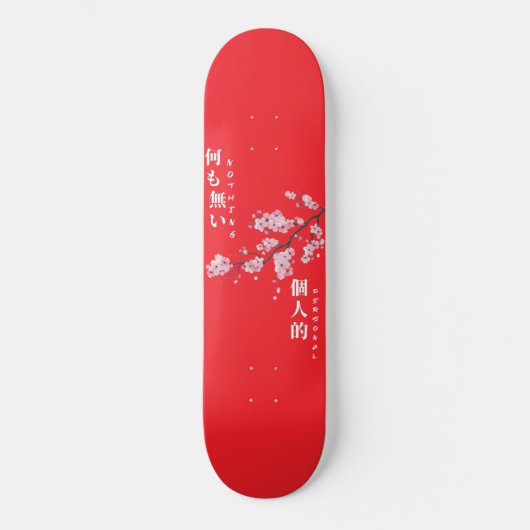 Niets Persoonlijks - Kersenbloesem Skateboard (Voorkant)