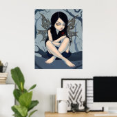 Niets resterend aan Dream huilend fee Art Print (Thuiskantoor)