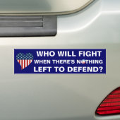 Niets resterend om te verdedigen bumpersticker (Op auto)