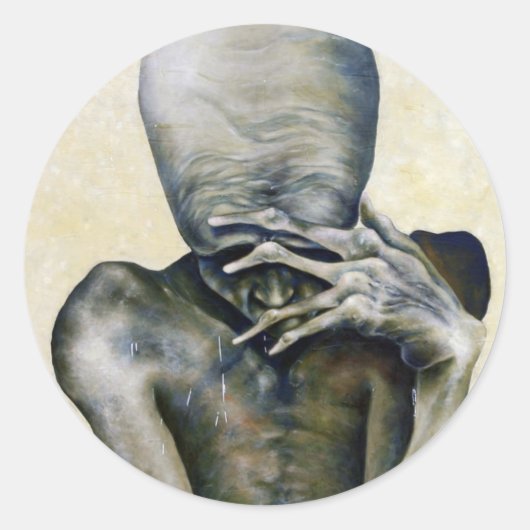 Niets Ronde Sticker (Voorkant)