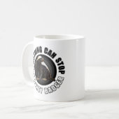 Niets rondom kan het ontwerp van de honingbadger t koffiemok (Voorkant links)