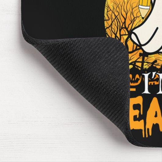 Niets schrik me ik ben een grappige Halloween vrou Muismat (Hoek)