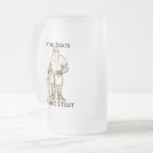 Niets slaat een Goede Stout (Bevroren Mok) op Matglas Bierpul (Voorkant links)