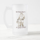 Niets slaat een Goede Stout (Bevroren Mok) op Matglas Bierpul (Links)