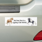 Niets slaat een Gypsy Cob-Bumpersticker op Bumpersticker (Op auto)