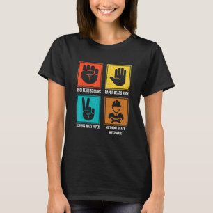 Niets slaat Mechanische Koel Machinist Technicus R T-shirt