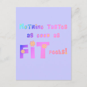 Niets smaakt zo goed als FIT voelt! Briefkaart