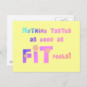Niets smaakt zo goed als FIT voelt! Briefkaart (Voorkant / Achterkant)
