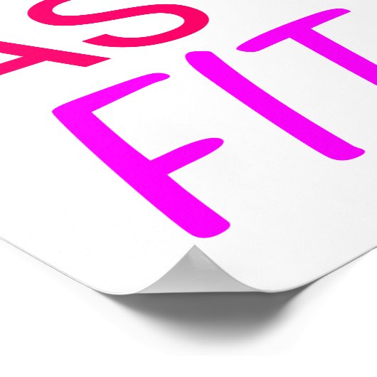 Niets smaakt zo goed als passend gevoel poster (Hoek)