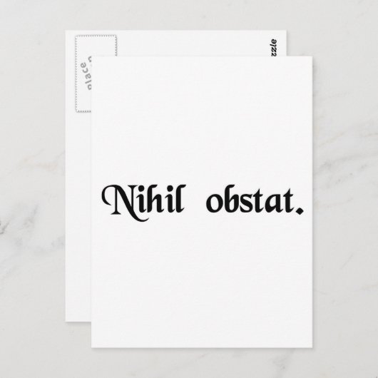 Niets staat in de weg. briefkaart (Voorkant / Achterkant)