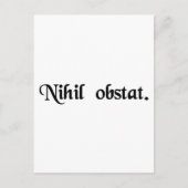 Niets staat in de weg. briefkaart (Voorkant)