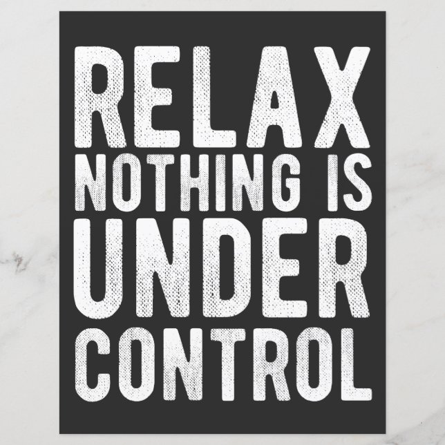 niets staat onder controle (Voorkant)