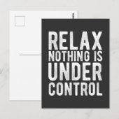 niets staat onder controle briefkaart (Voorkant / Achterkant)