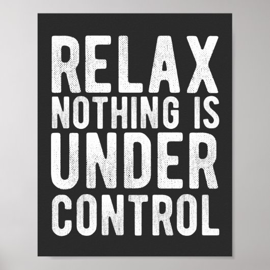 niets staat onder controle poster (Voorkant)
