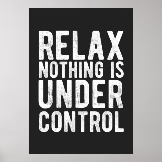 niets staat onder controle poster (Voorkant)