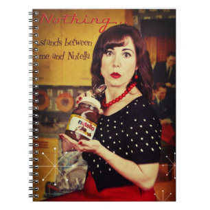 Niets...stand tussen mij en Nutella Notitieboek