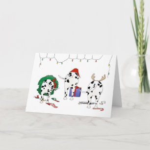 Niets steekt Dalmatische Kerstmis uit Feestdagen Kaart