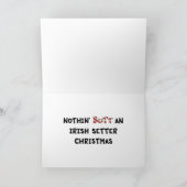 Niets steekt Ierse Kerstmis van de Zetter uit Feestdagen Kaart (Binnen)