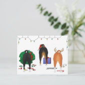 Niets steekt Kerstmis Basenji uit Feestdagenkaart (Staand voorkant)