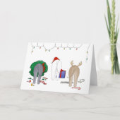 Niets steekt Kerstmis Bedlington uit Feestdagen Kaart (Voorkant)